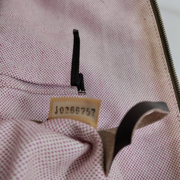 DOONEY & BOURKE Brown Canvas Duck Pattern With Leather Trim Tote - Picture 11 of 15